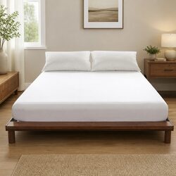 Mattress Protector Terry Cotton Fitted Waterproof Dust Mite Barrier Machine