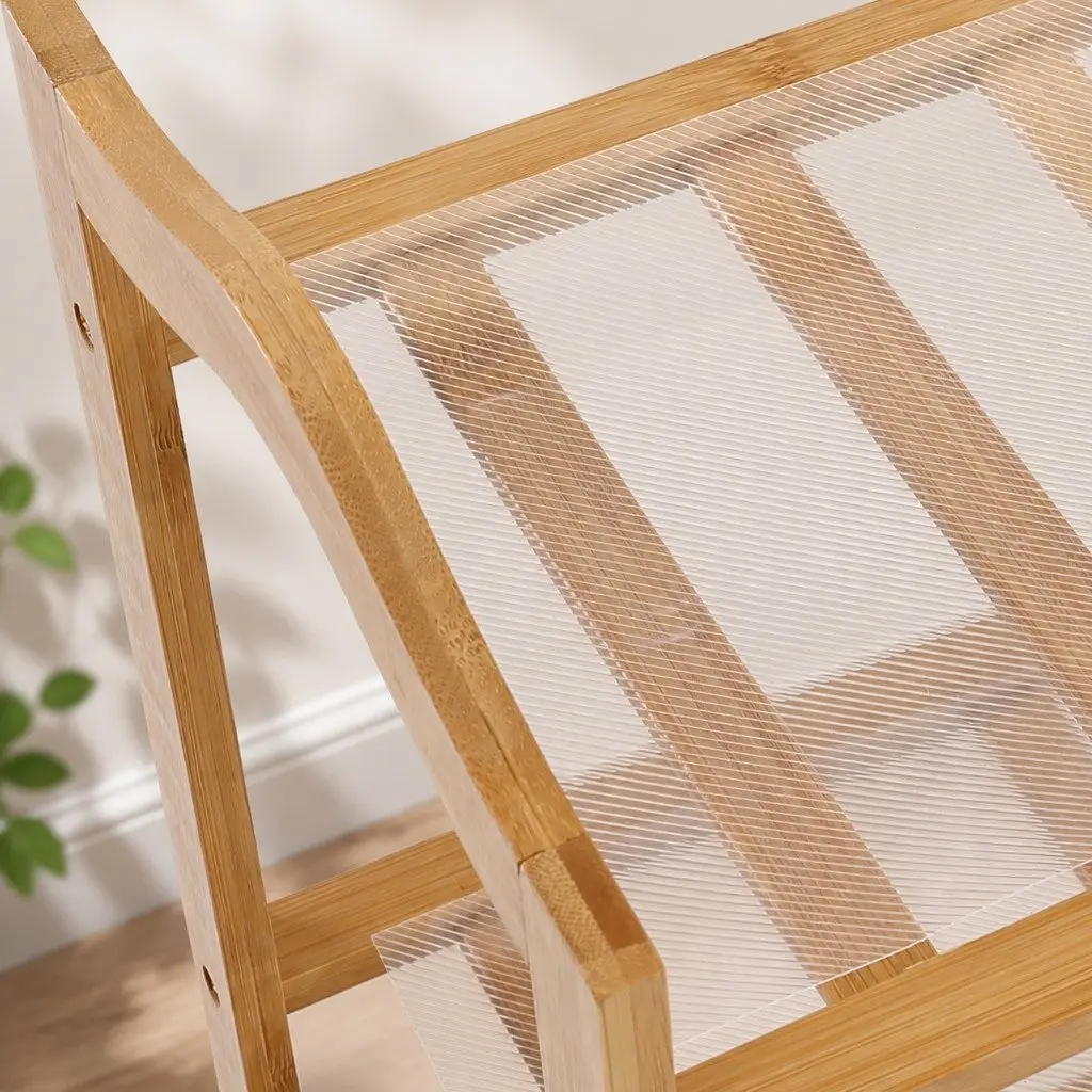Bamboo Shoe Rack 10 Tier 80cm Wide Natural