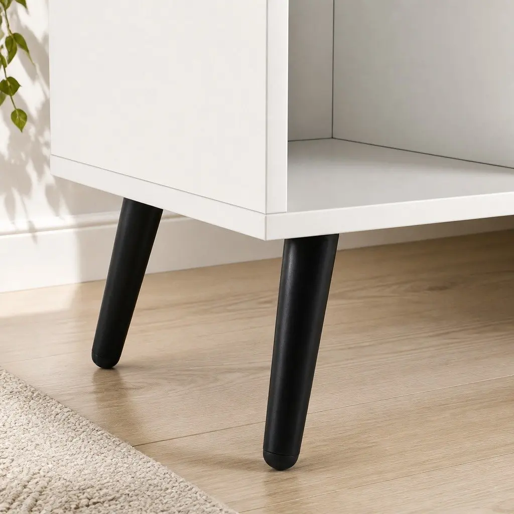 Vinyl Storage Cabinet and Record Player Stand with Stability