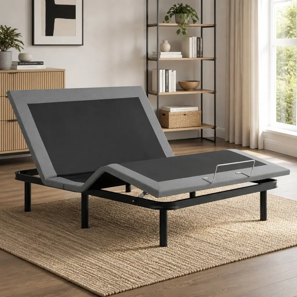 Queen Size Adjustable Electric Bed Frame with Wireless Remote