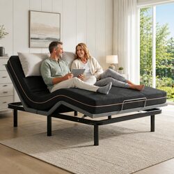 Quality Double Adjustable Bed Frame with Memory Foam Mattress