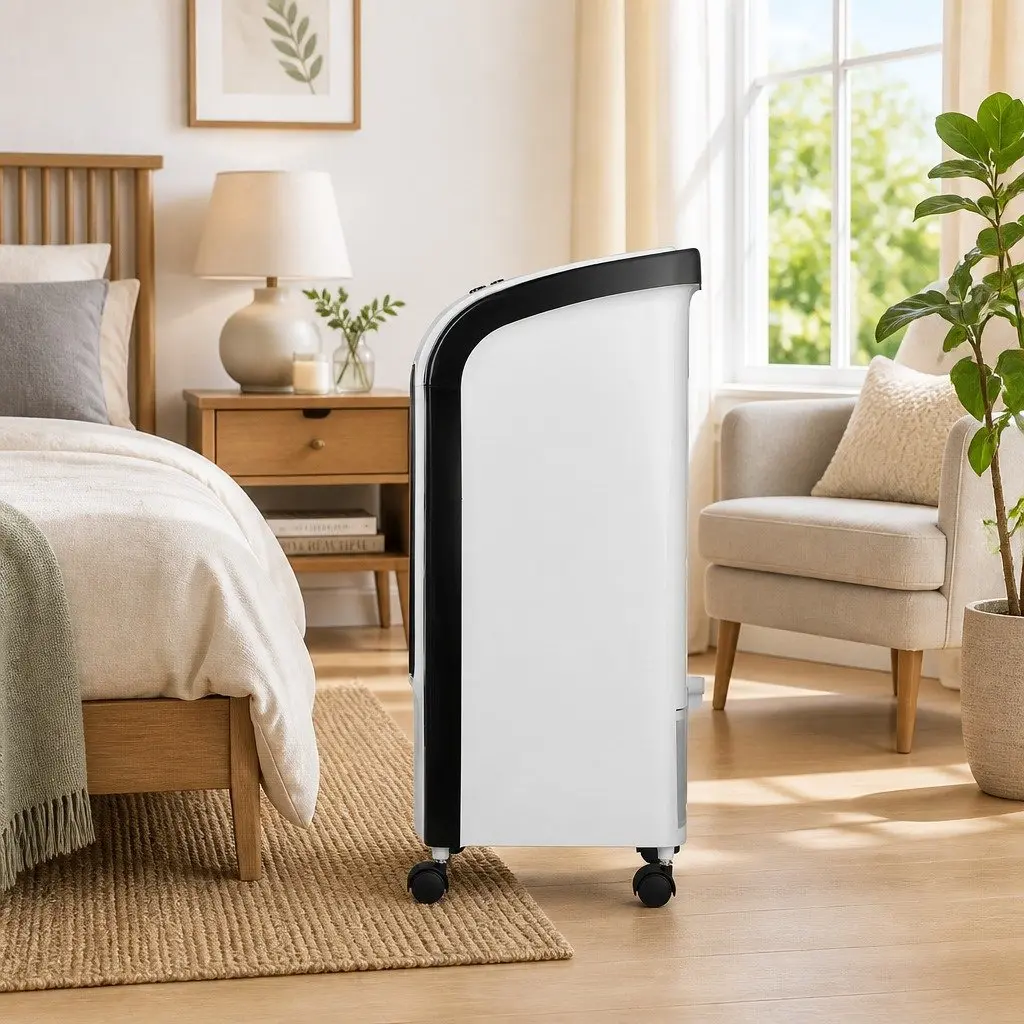 Evaporative Air Cooler 4L Tank Portable Cooling Fan Black and White