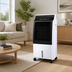White Evaporative Air Cooler Fan with 8L Tank