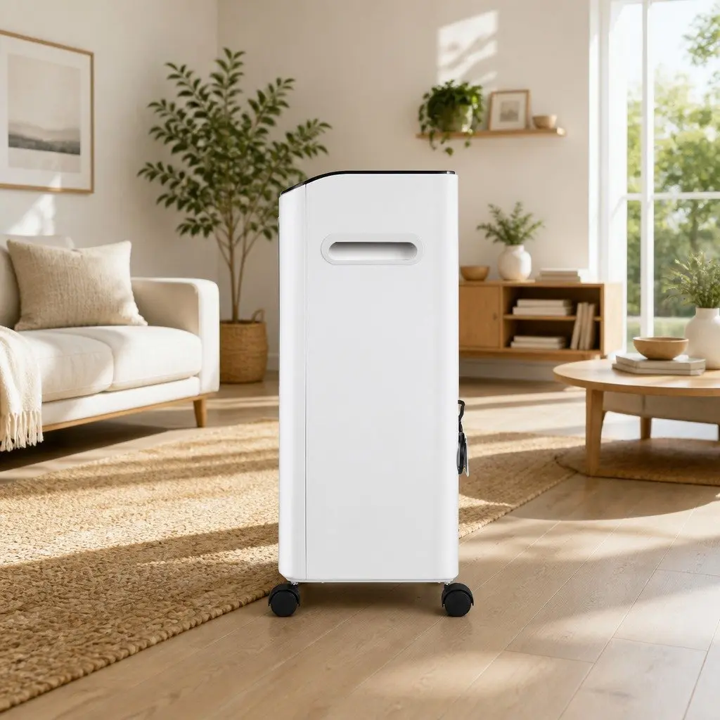 Evaporative Air Cooler Humidifier Purifier 8L Tank Black and White