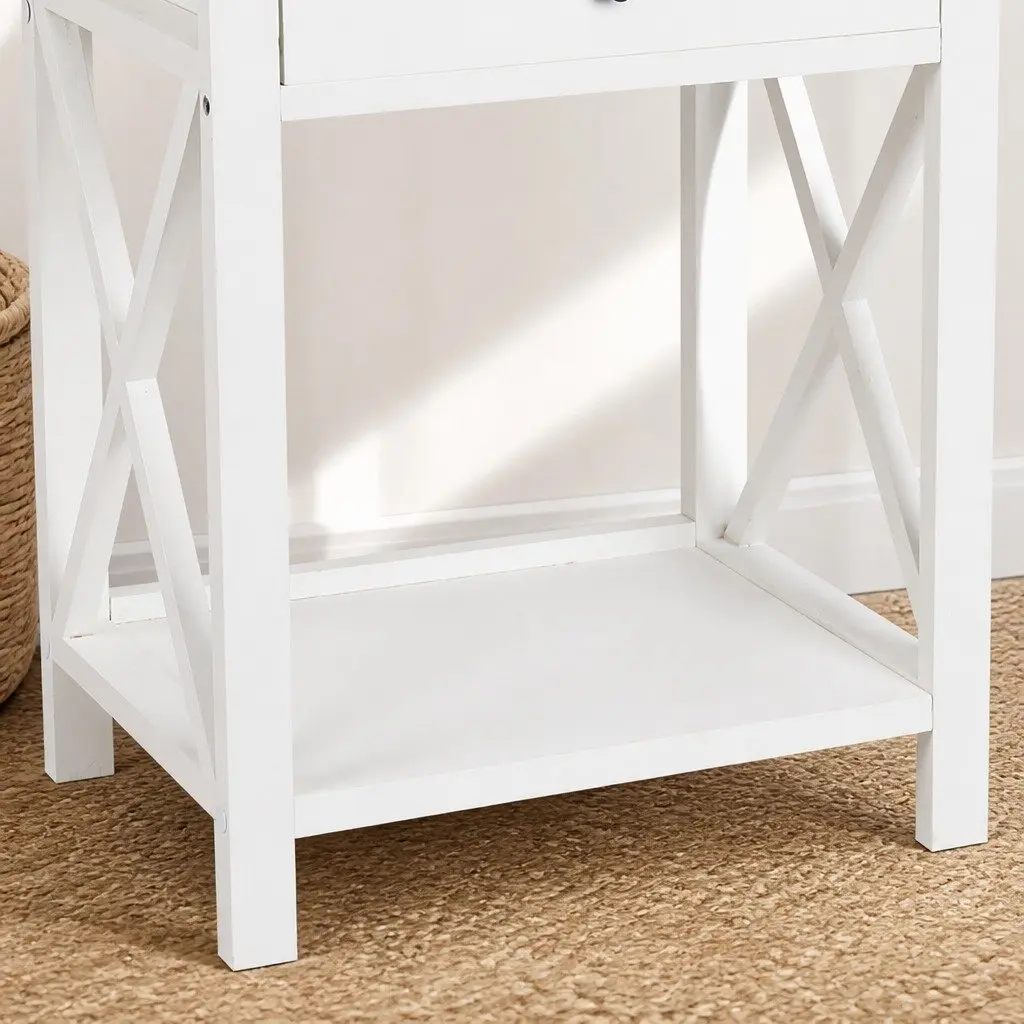 Nightstand Set of 2 with Drawers for Storage