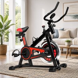 High-Quality Black Exercise Bike for Home Gym