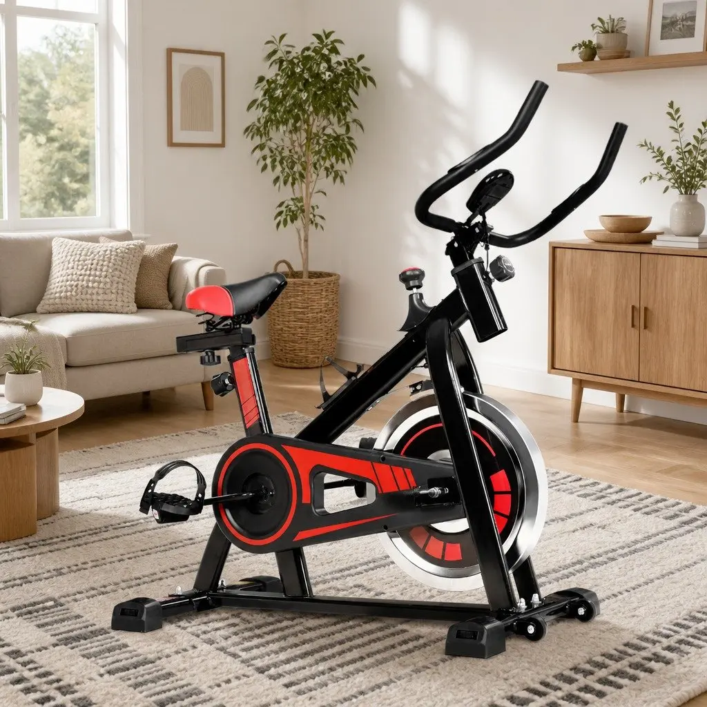 Exercise Bike Powder-coated Steel 102cm x 48cm x 113cm Black