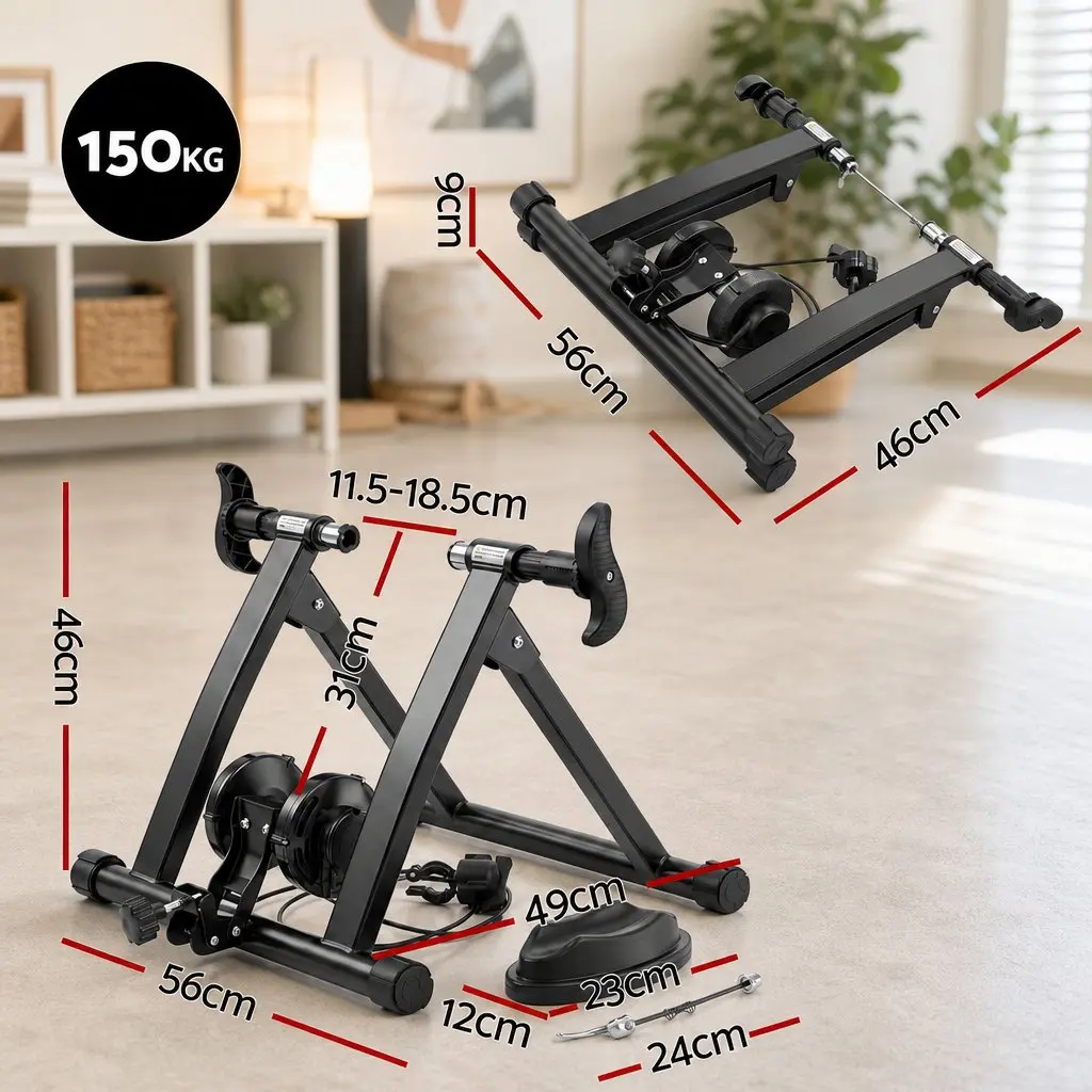 Foldable Bike Trainer Stand with Magnetic Resistance