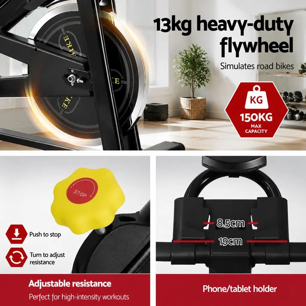 Adjustable Exercise Bike with Bluetooth