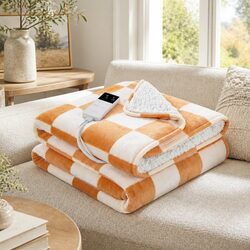 Premium Dual-Sided Electric Throw Rug with 9 Heat Levels