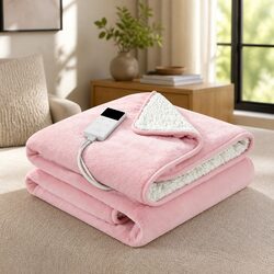 Premium Electric Heated Throw Blanket with 9 Settings