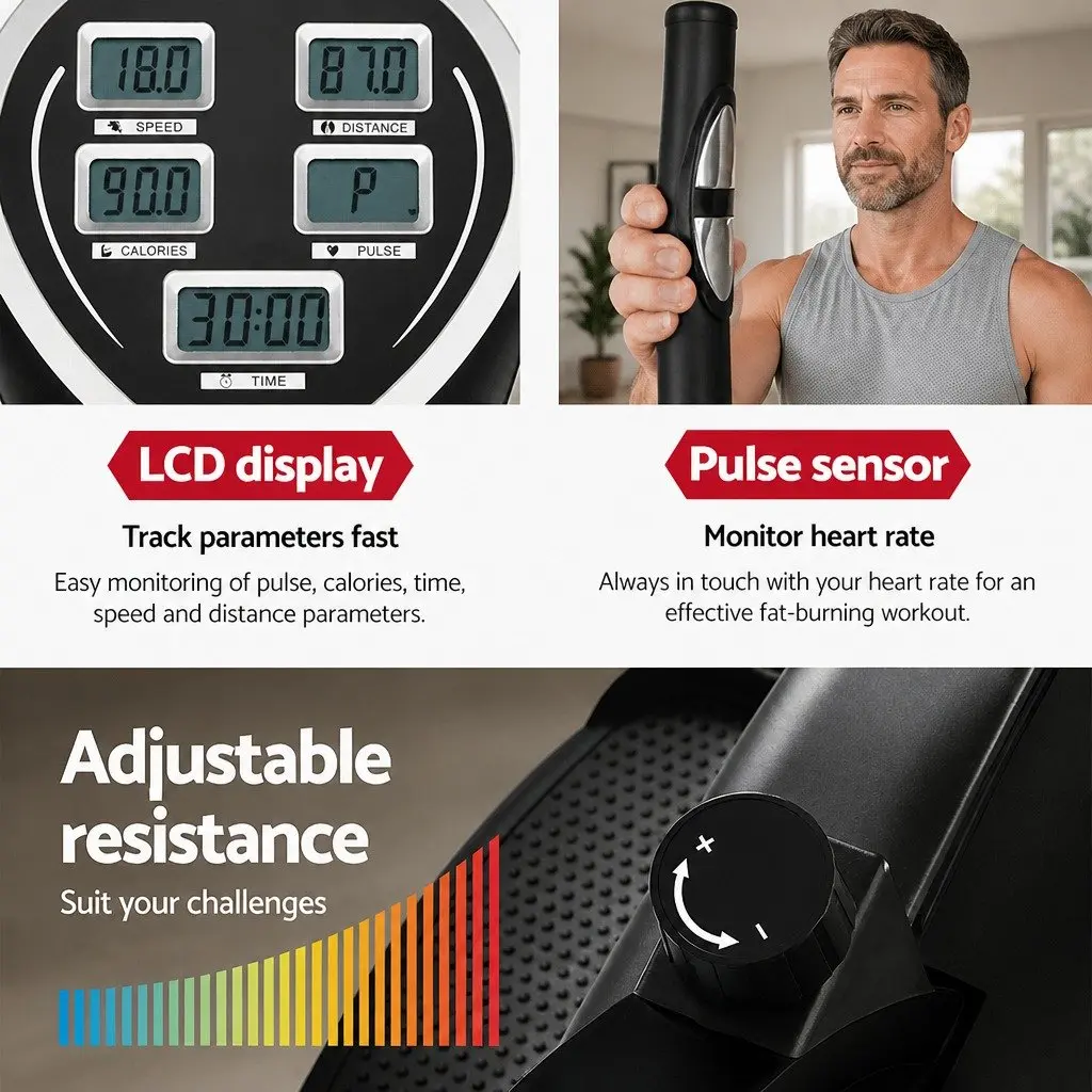 6 in 1 Elliptical Cross Trainer for Home Workouts