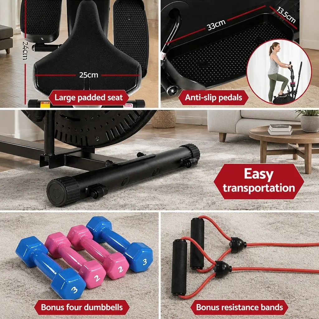 6 in 1 Elliptical Cross Trainer for Home Workouts
