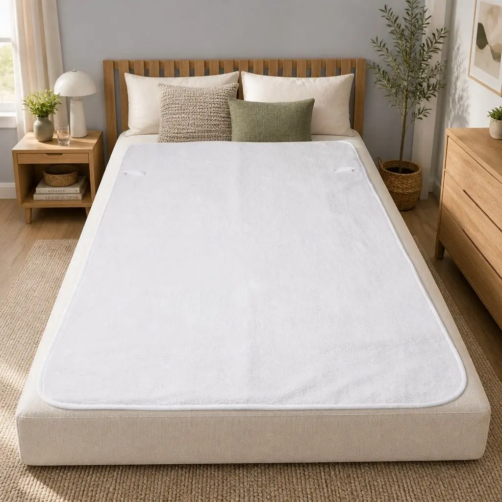 Heated King Size Electric Blanket with Fitted Fleecy Underlay