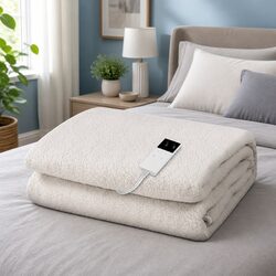 Quality Electric Blanket for Single Bed Fitted with Fleece