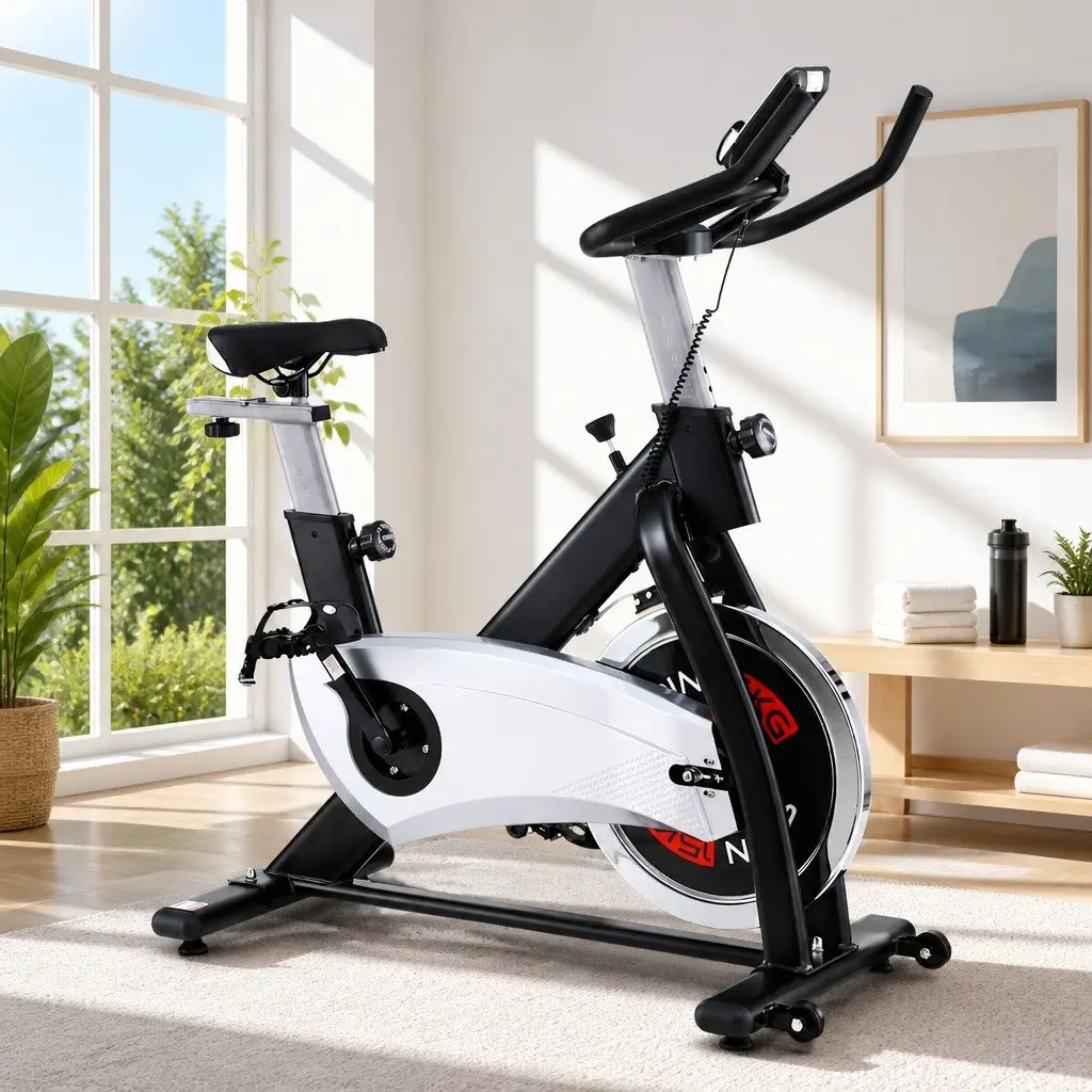 15kg Flywheel Exercise Bike with LCD Display
