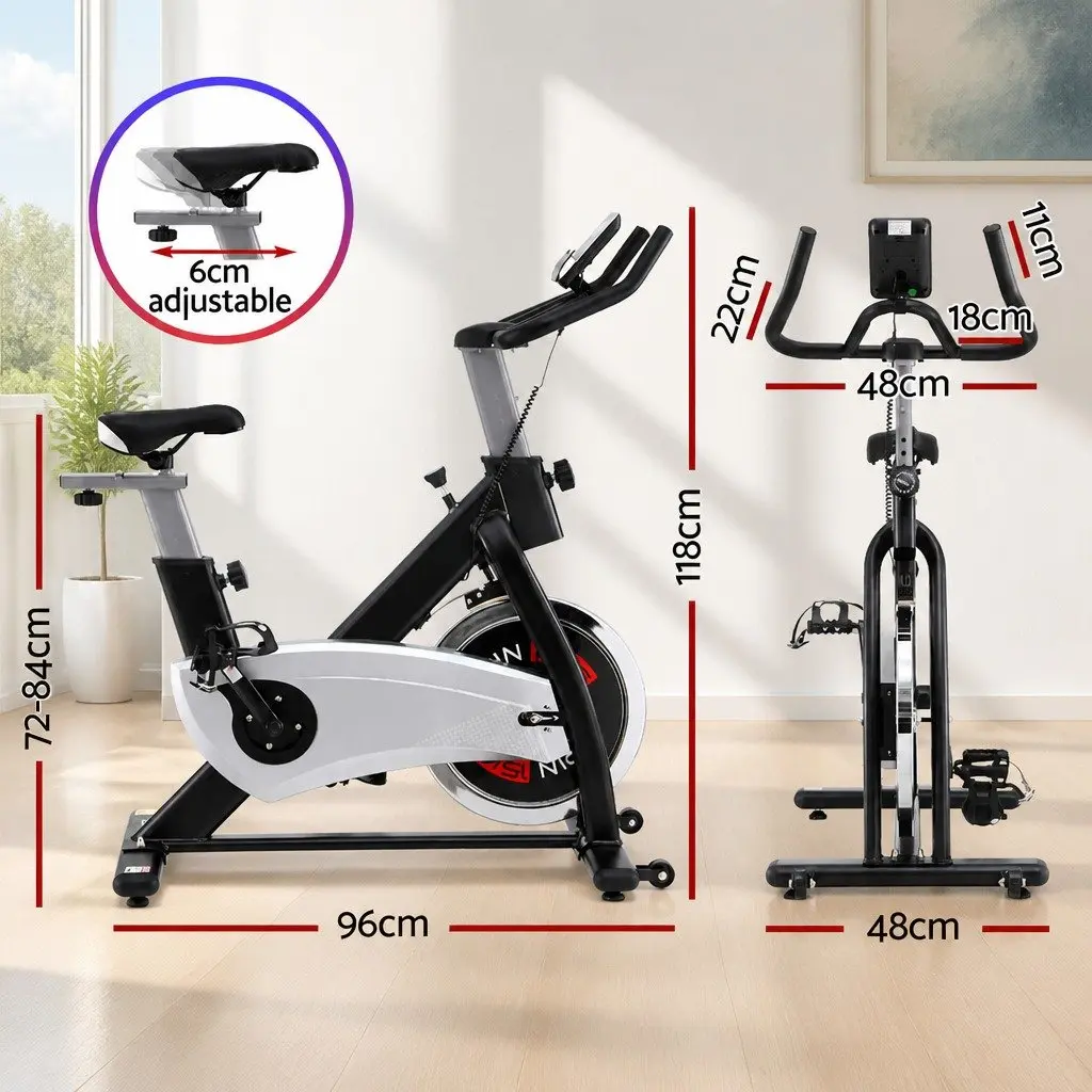 15kg Flywheel Exercise Bike with LCD Display