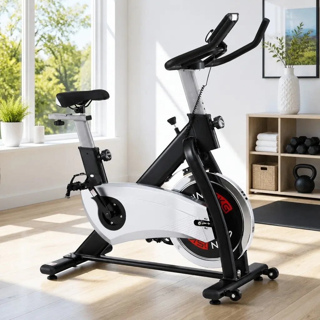 15kg Flywheel Exercise Bike with LCD Display