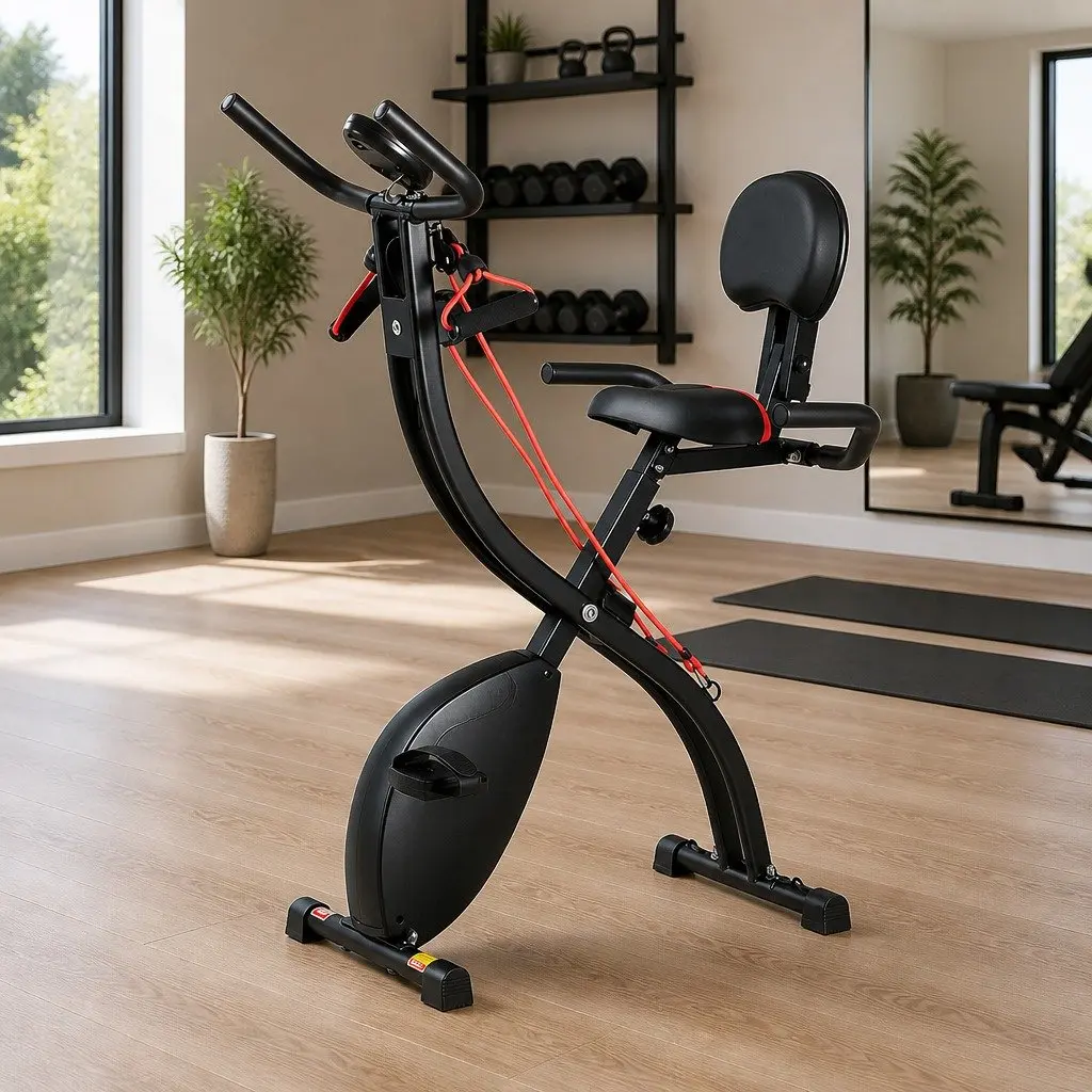 Folding Exercise Bike with Magnetic Resistance
