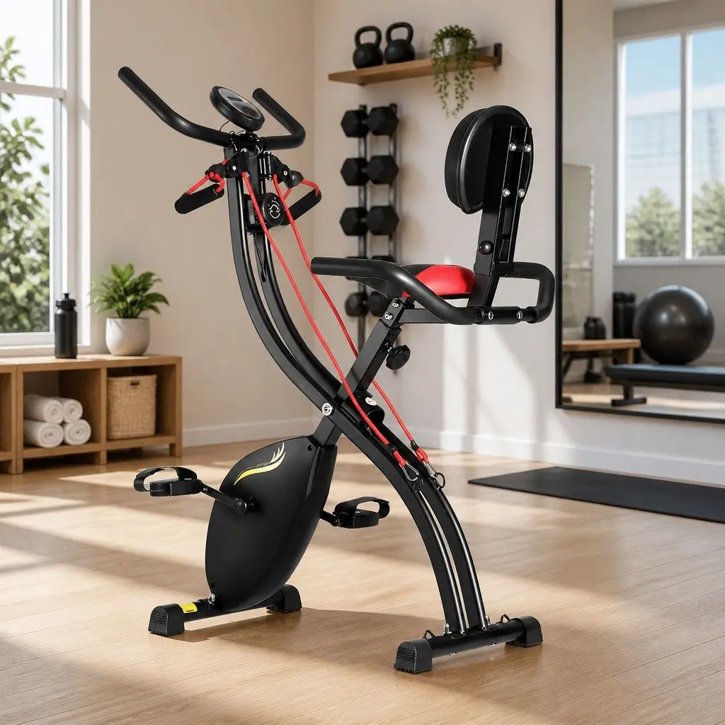 Folding Exercise Bike with Magnetic Resistance