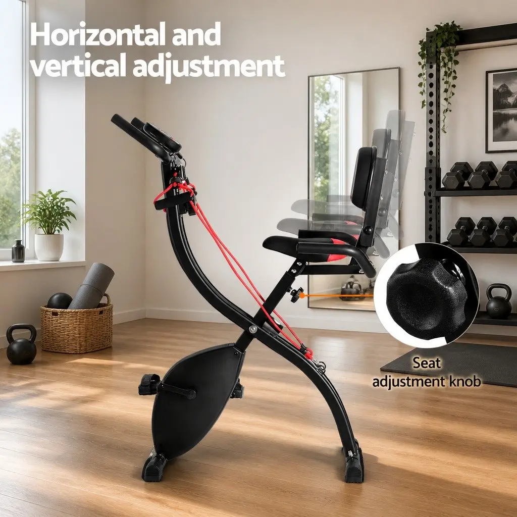 Folding Exercise Bike with Magnetic Resistance