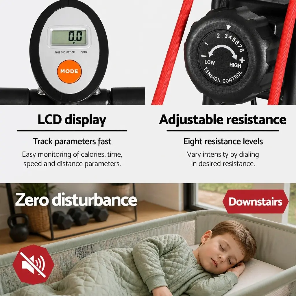 Folding Exercise Bike with Magnetic Resistance