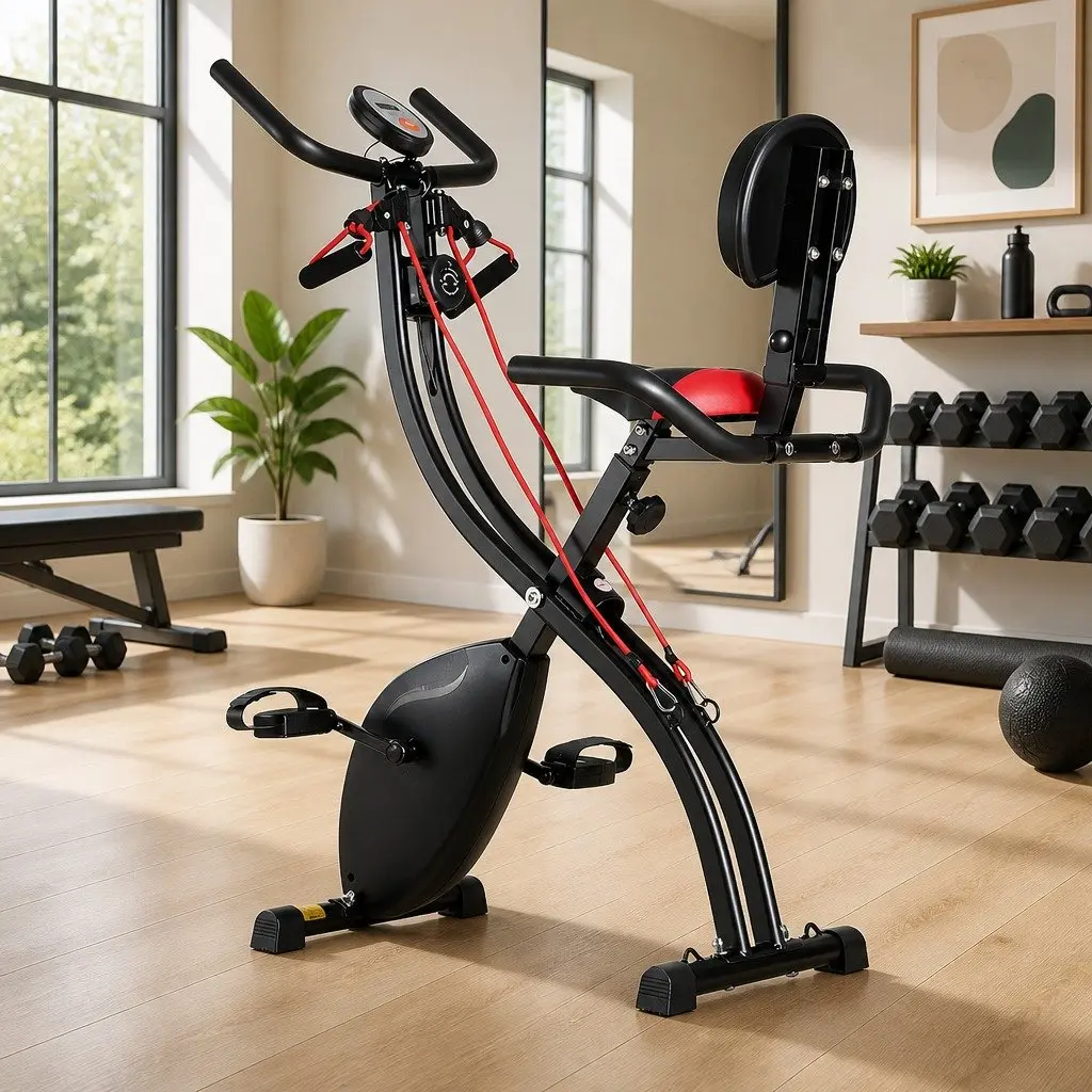 Folding Exercise Bike with Magnetic Resistance