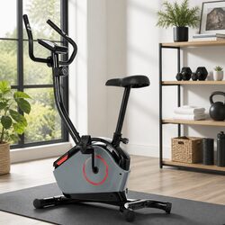 Sturdy Magnetic Upright Exercise Bike with 8 Resistance Levels