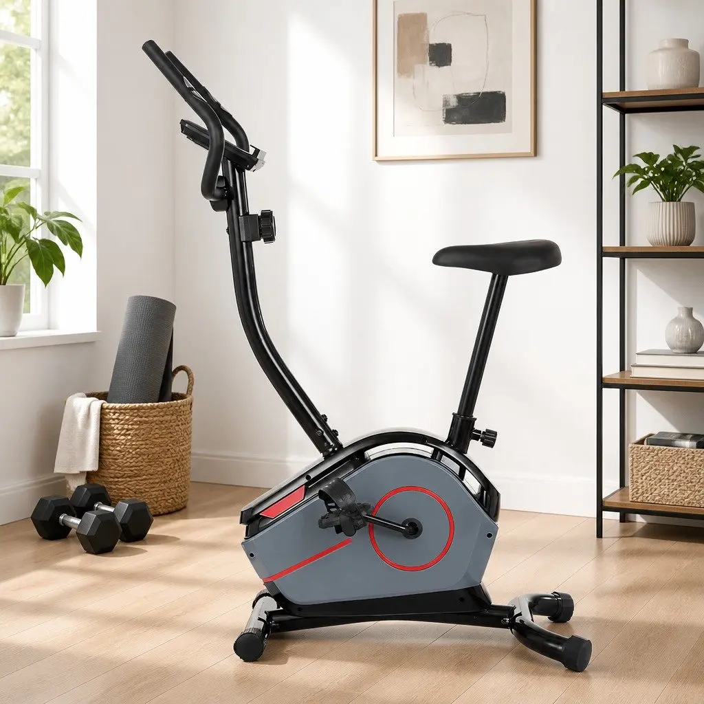 Magnetic Upright Exercise Bike with 8 Resistance Levels