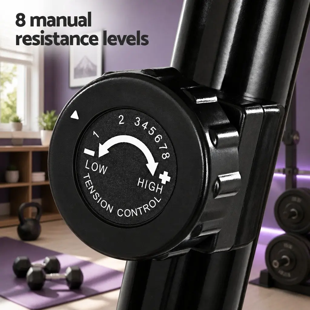 Magnetic Upright Exercise Bike with 8 Resistance Levels