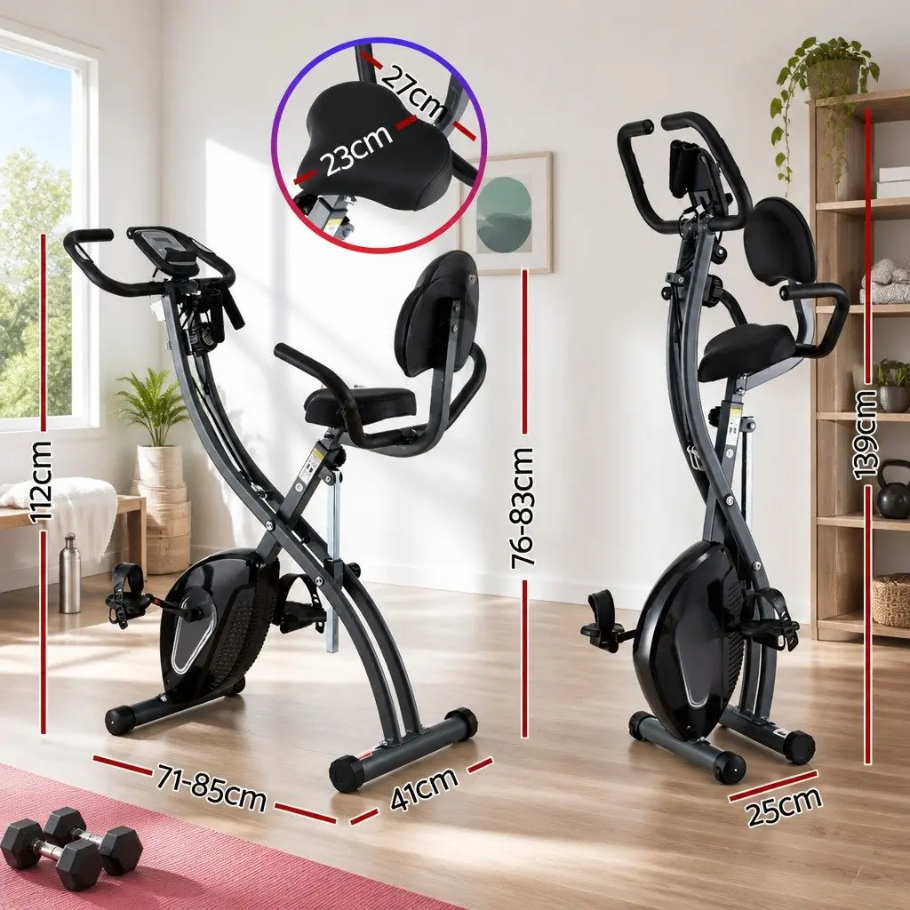 Magnetic X-Frame Folding Exercise Bike