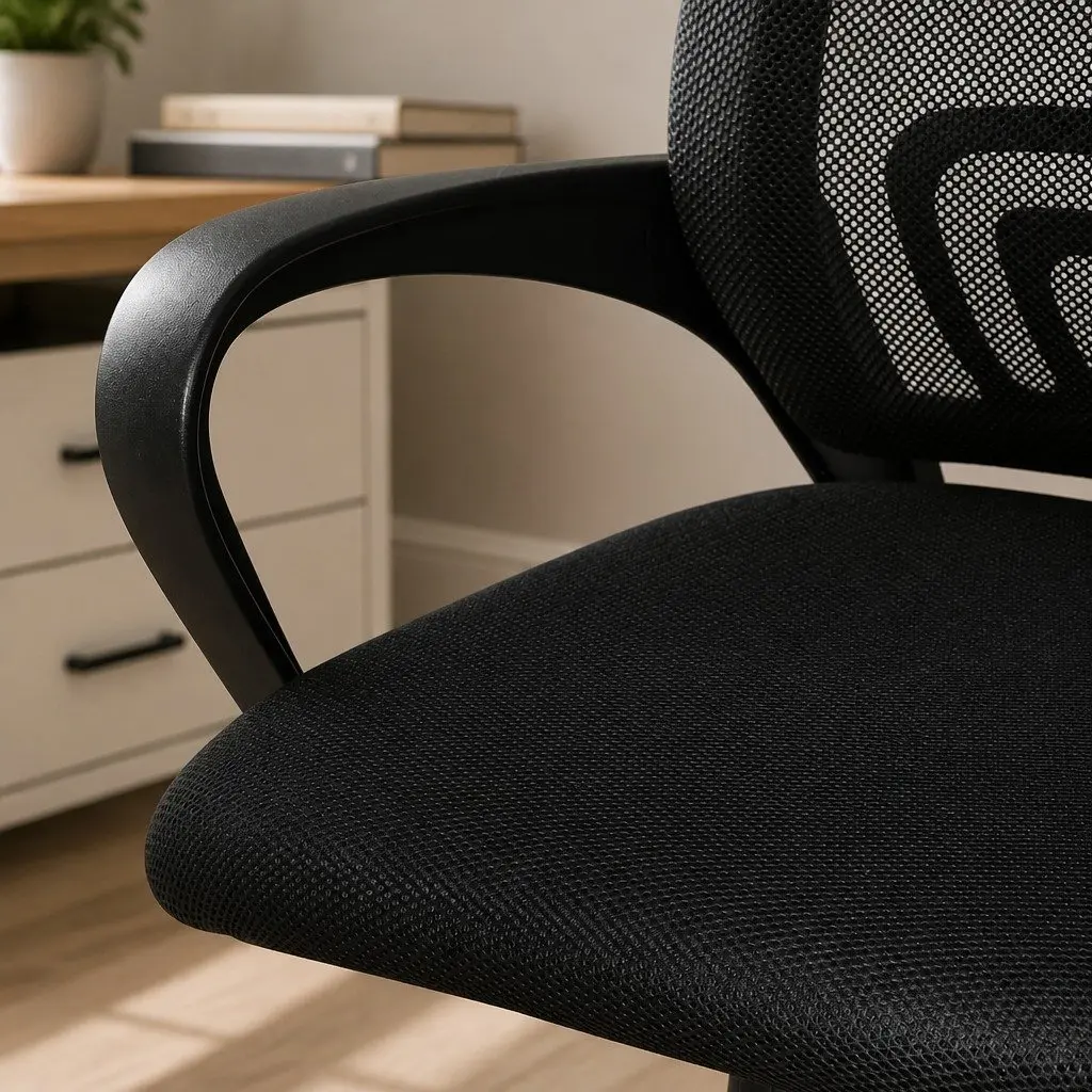 Grey Ergonomic Office Chair with Mesh Back