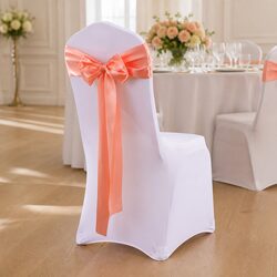 50 Satin Chair Sashes for Elegant Event Decor