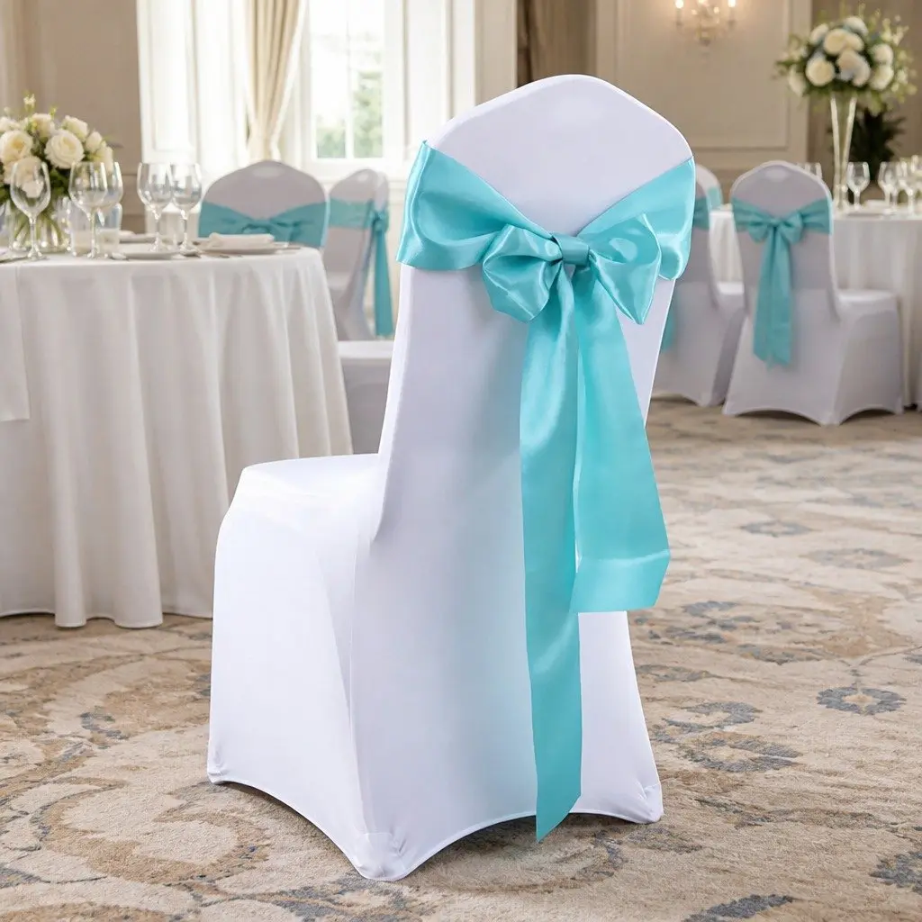 Satin Chair Sashes 278cm x 18cm 50 Pack Wedding Event Venue Decoration