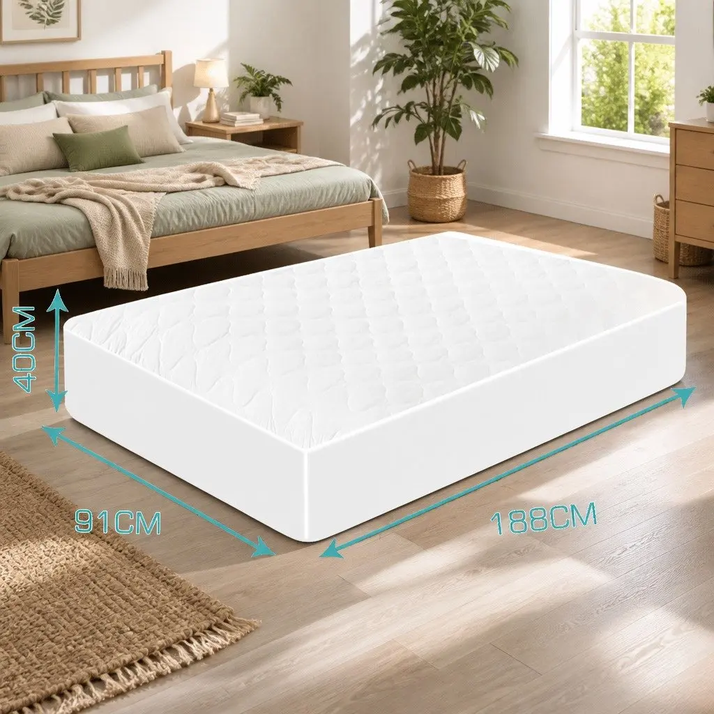 Single Fitted Waterproof Mattress Protector