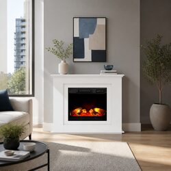 Electric Fireplace Heater 2000W with Remote Control