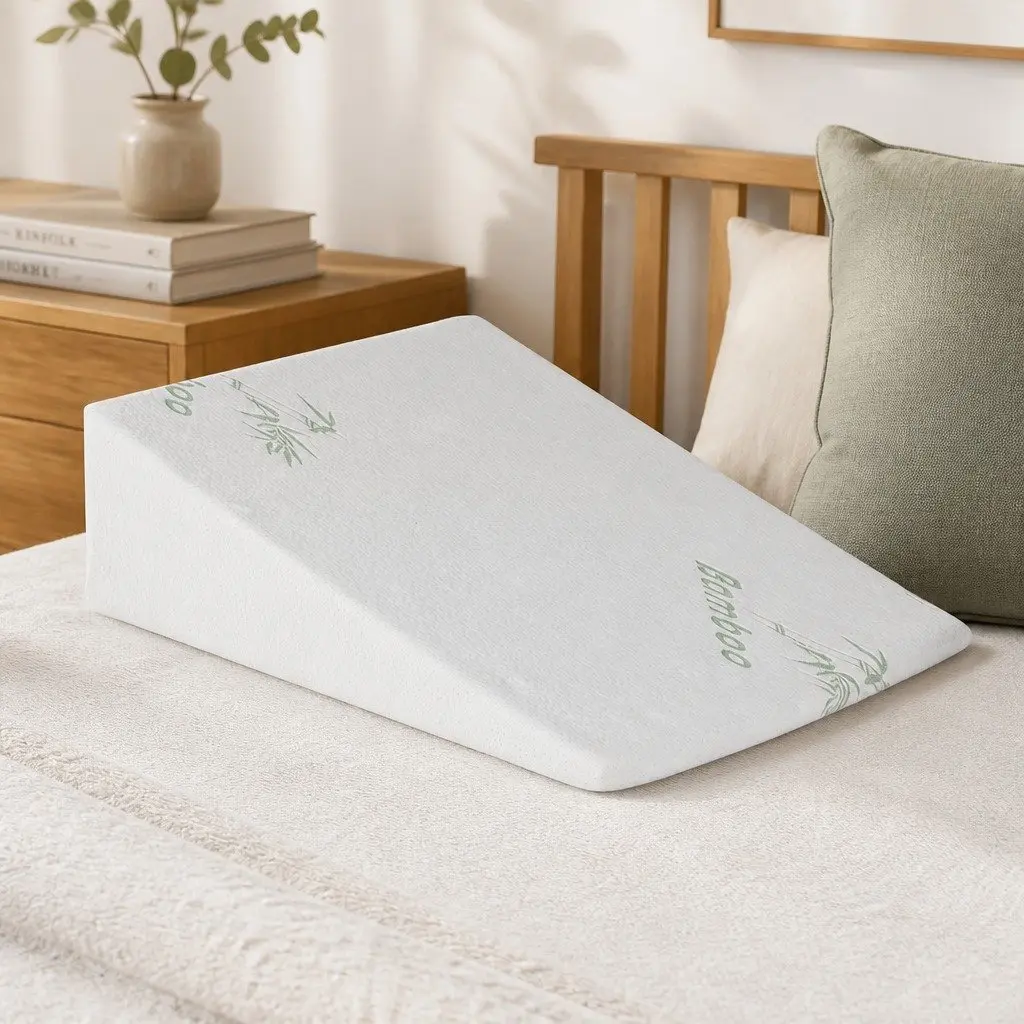 Memory Foam Wedge Pillow for Back and Leg Support