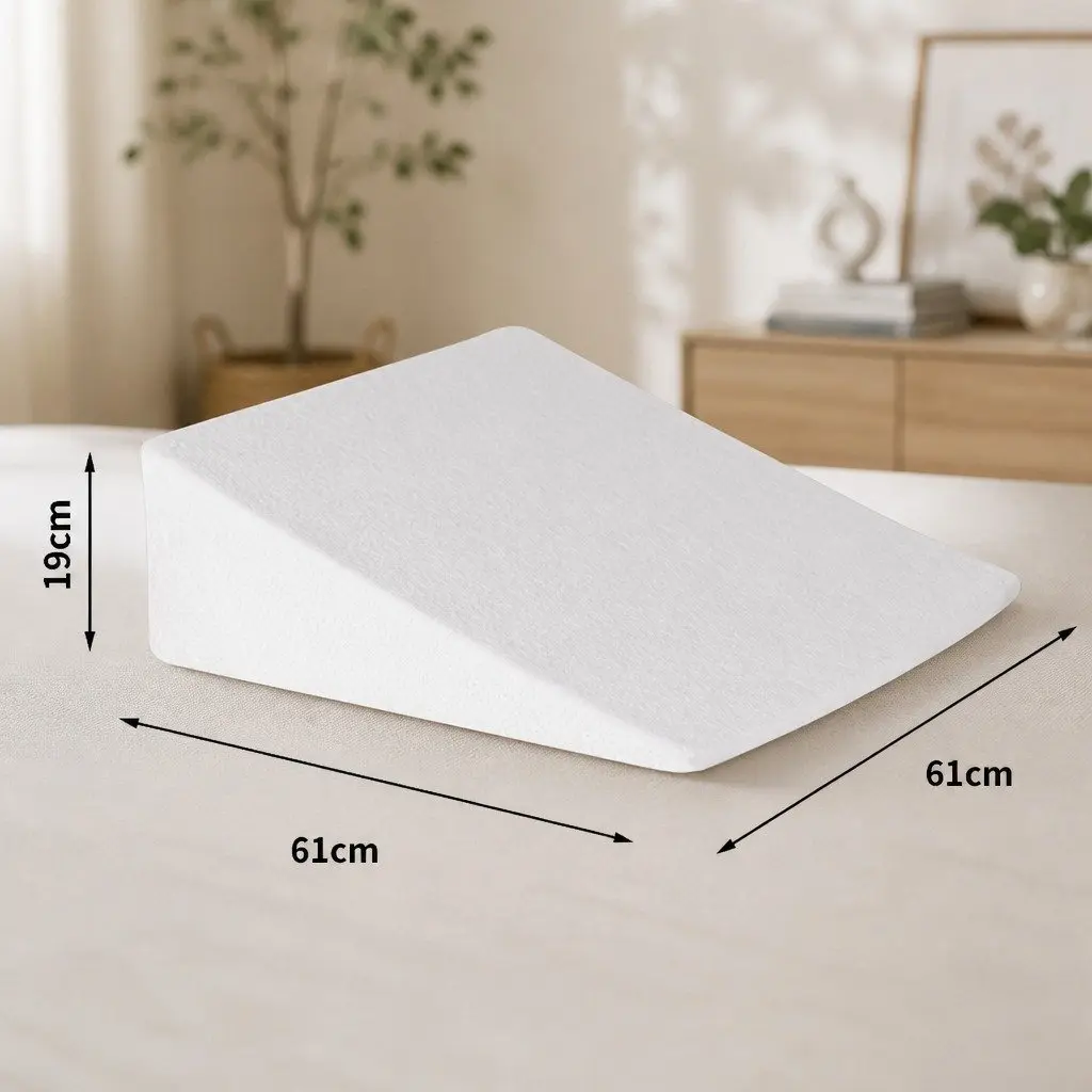 Memory Foam Wedge Pillow for Back and Leg Support