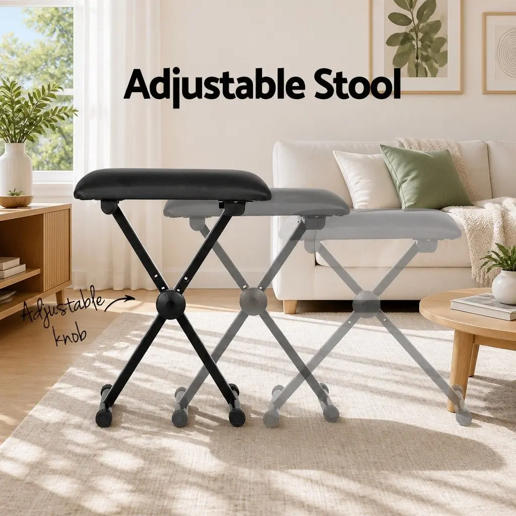 88-Key Portable Electronic Piano with Stand and Stool