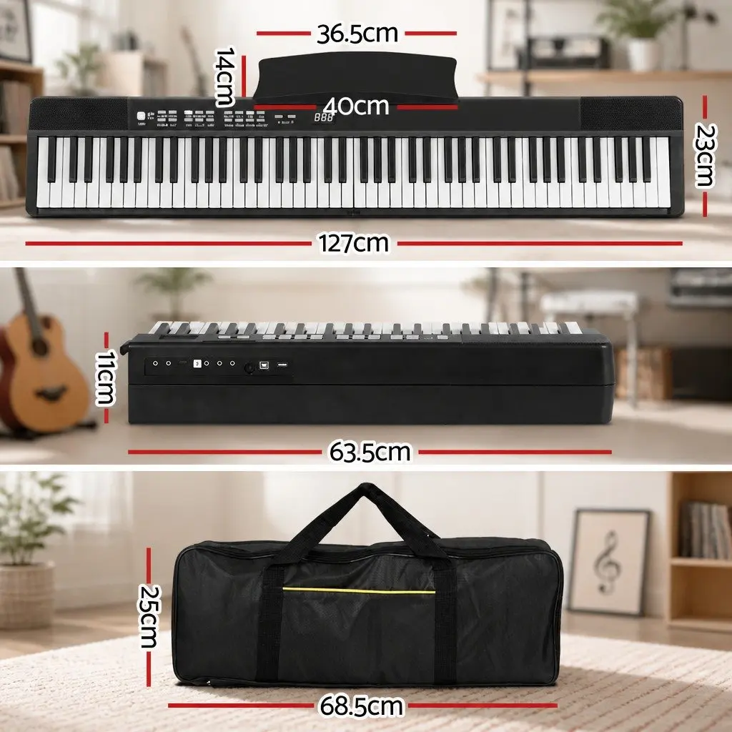 88-Key Foldable Digital Piano with MIDI and Bluetooth