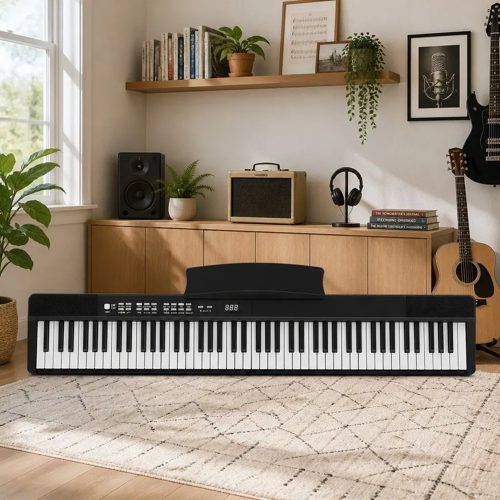 88-Key Foldable Digital Piano with MIDI and Bluetooth