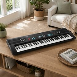 Premium 61-Key Digital Piano Keyboard with Microphone