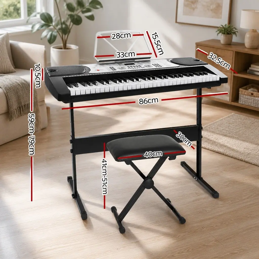 61 Keys Electronic Piano Keyboard Digital Standard Musical Instrument with