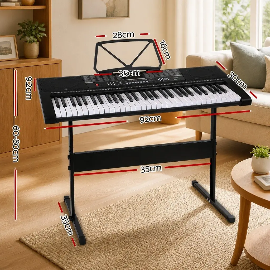 61-Key Portable Electronic Piano with Stand and Speaker