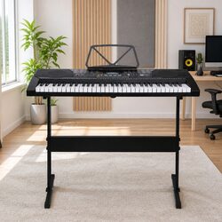 Premium 61-Key Electronic Keyboard Piano with Lighted Keys