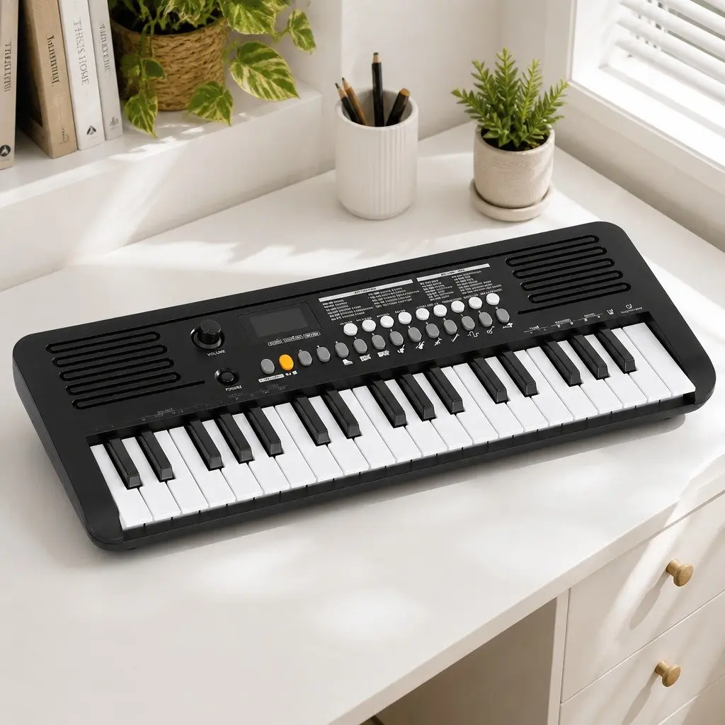 Portable 37-Key Digital Piano with Responsive Touch