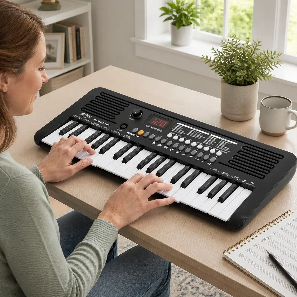 Portable 37-Key Digital Piano with Responsive Touch