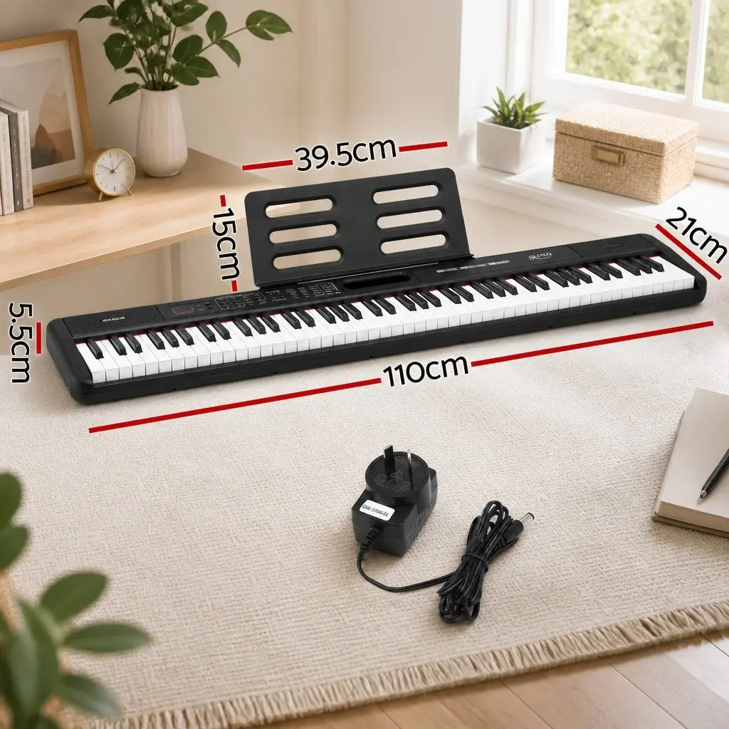 88-Key Electronic Piano Keyboard with Bluetooth