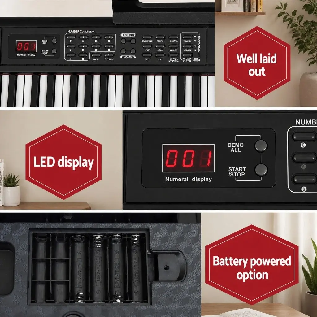 88-Key Electronic Piano Keyboard with Bluetooth