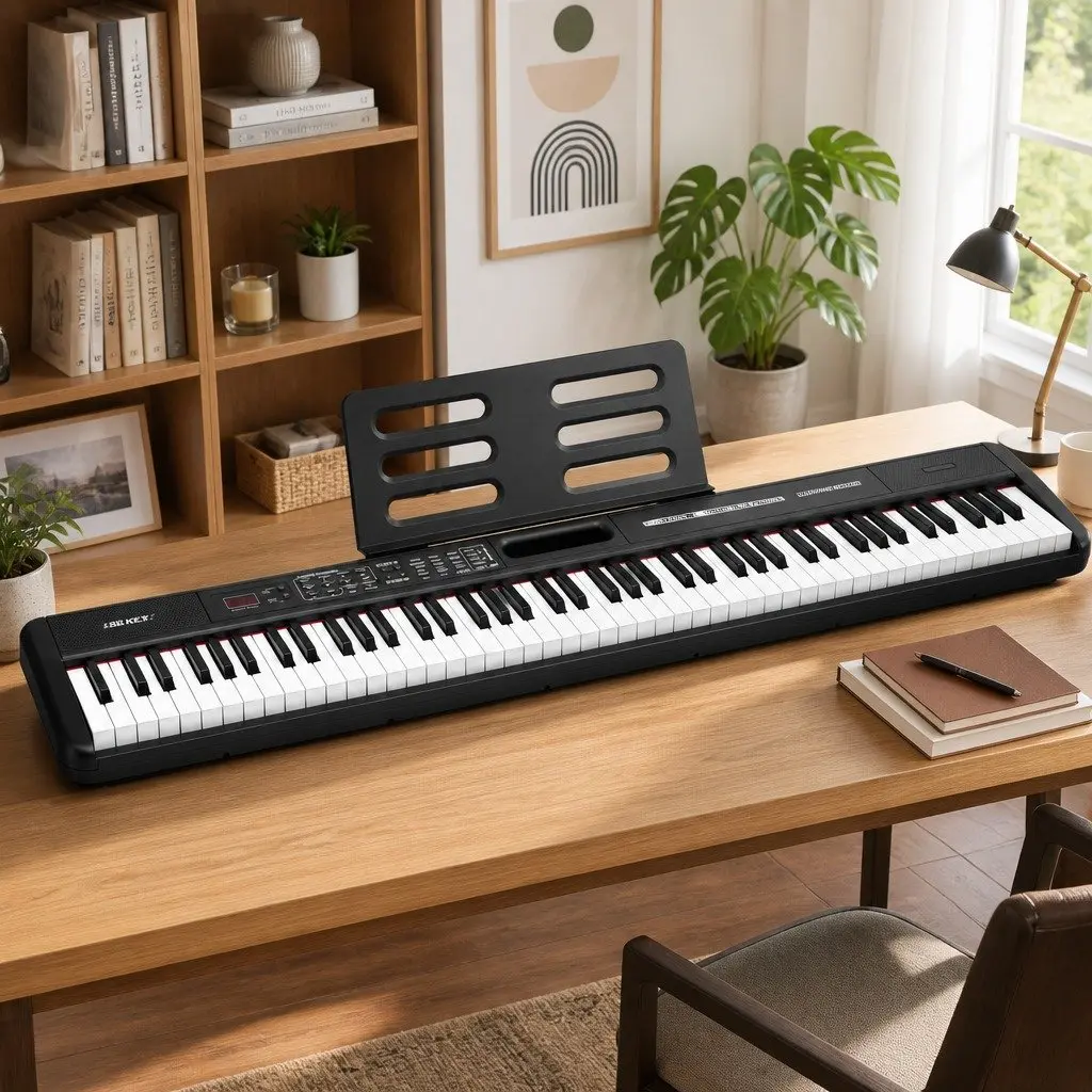 88-Key Electronic Piano Keyboard with Bluetooth